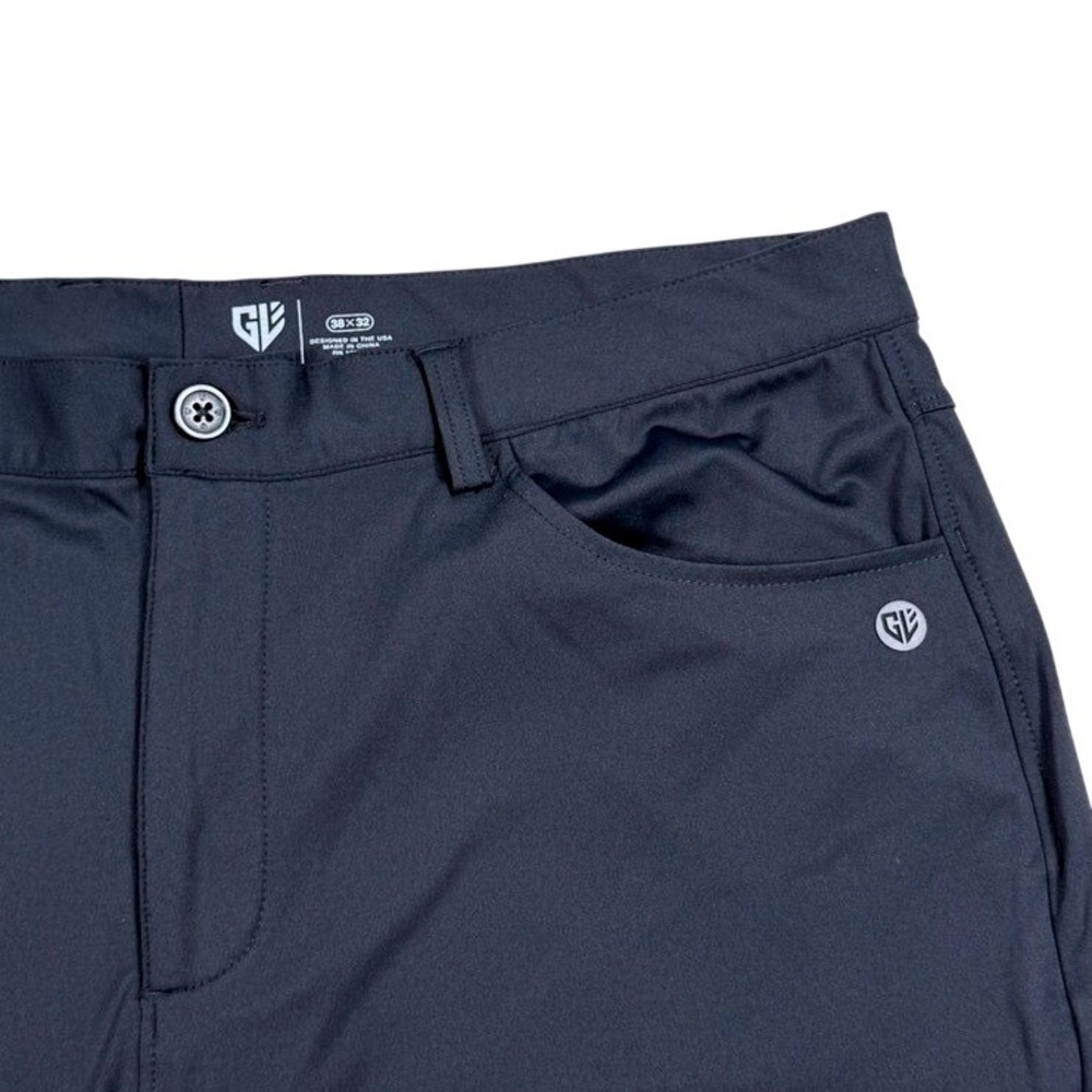 Graham Luxe Mens Navy Performance Golf Pants 38x32 Stretch Lightweight 5-Pocket